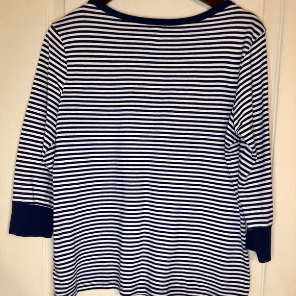 Tommy Hilfiger 3/4 Sleeve Striped Top - Medium - Picture 6 of 11